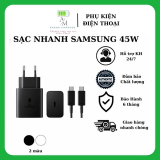 Bộ sạc nhanh pd 45w, củ sạc nhanh 45w + cáp sạc nhanh type c to type c cho dòng note 20, s20