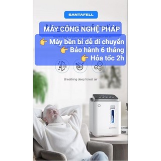 May tạo oxy gia đình Santafell 7lit công nghệ pháp