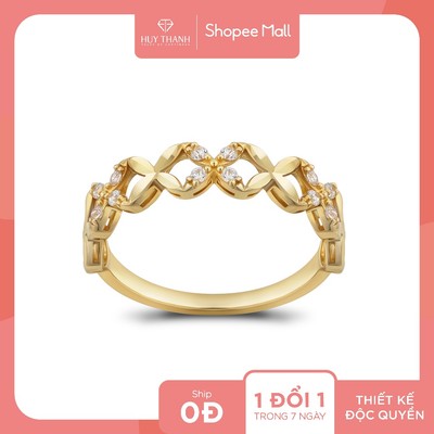 Nhẫn Nữ Lộc Phát Tài NLF509 Vàng Tây 10k Huy Thanh Jewelry