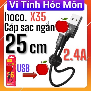 Cáp sạc hoco x35 ngắn 25cm lighting