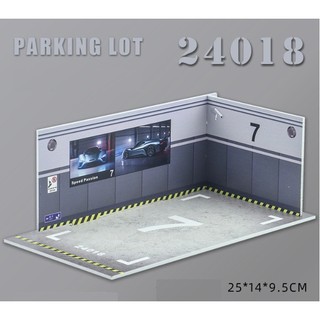 Mô hình Garage trưng bày xe mô hình bằng nhưa tỉ lệ 1:24