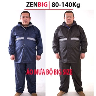 Bộ quần áo mưa big size 2 lớp dành cho người mập người béo, dạng áo mưa bộ gồm cả Áo và Quần siêu dày