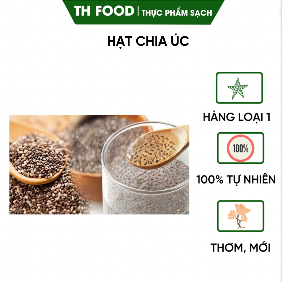 [CHÍNH HÃNG] Hạt Chia Úc Organic 100GR - 200GR Hàng Mới về TH FOOD