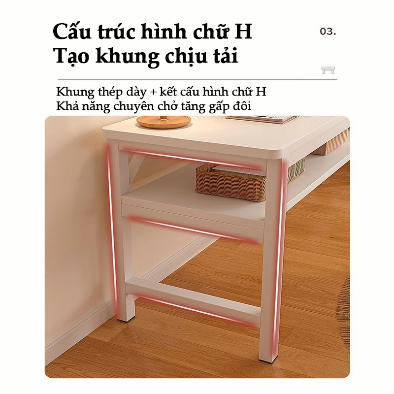 BMZAR  Bàn  Họp  Bàn học hai tầng máy tính bàn viết thiết kế cuộc sống sắt sơn tĩnh điện mặt bàn gỗ | BigBuy360 - bigbuy360.vn