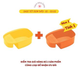 🌸 Khay Nhựa Lọc Rác Rửa Hoa Quả Gắn Bồn Rửa Bát [COMBO 2C] Giỏ Lọc Thức Ăn Thừa Gắn Bồn Rửa Chén NC5039 🌸