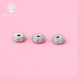 Charm S925 chặn hạt họa tiết hoa văn