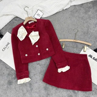 SET BỘ DẠ LÔNG THỎ TD ĐÍNH NƠ BIGSIZE