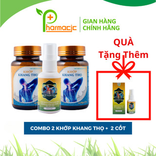 Combo 2 Khớp KHANG THỌ Chính Hãng và 1 Xịt KHANG THỌ - Giải Pháp Cho Người Bệnh Xương Khớp