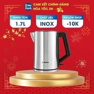 Bình đun siêu tốc bosch twk7101gb - dung tích 1.7l - 2200w - hàng chính hãng