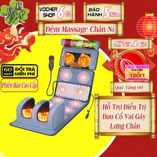 Đệm Massage Toàn Thân Chất Liệu Nỉ Cao Cấp, Nệm Mát Xa Toàn Thân Công Nghệ Nhật Bản, Ghế massage toàn thân