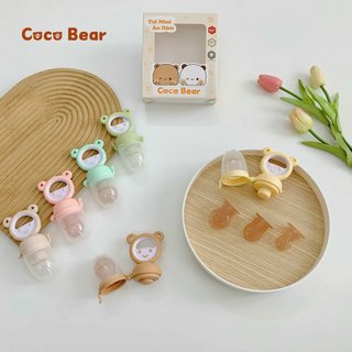 Túi Nhai Ăn Dặm Chống Hóc Cho Bé Misan Núm Ti Siêu Mềm Ăn Trái Cây Hoa Quả Cho Bé Ăn Dặm