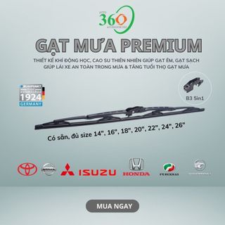 Gạt mưa ô tô chính hãng đủ size, cần gạt mưa móc U dùng chung xe tải xe du lịch bán tải Blaupunkt Premium