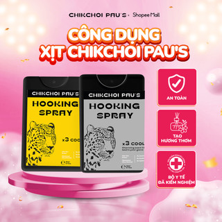 Xịt lạnh CHIKCHOI PAU'S xịt vàng hương thơm the mát x3 cool