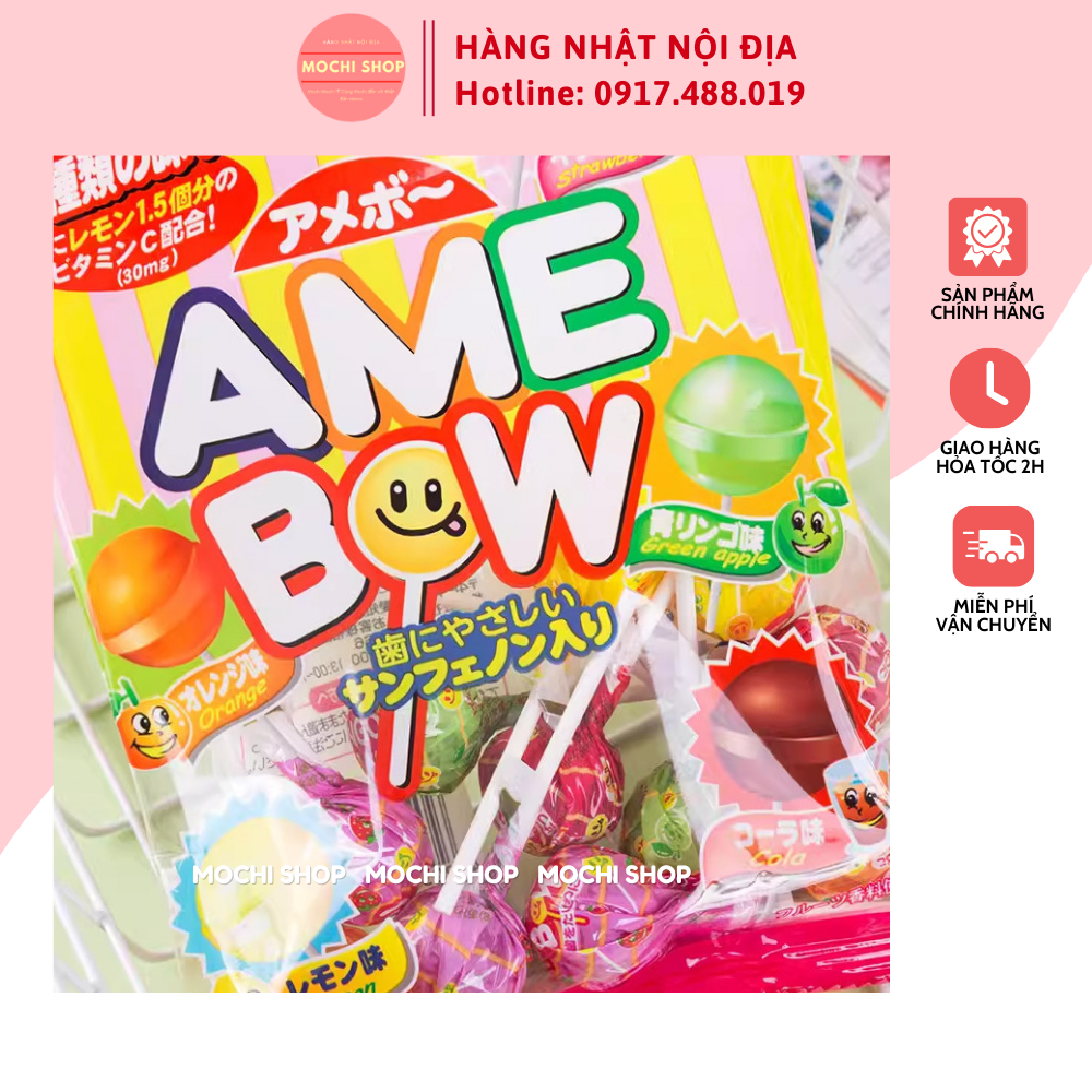 Kẹo mút AmeBow Bổ sung Vitamin C - Nhật Bản