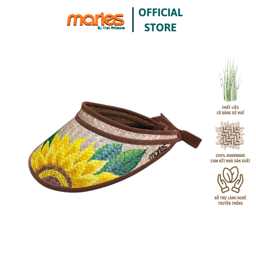 Mũ cỏ bàng nửa đầu MARIES Visor
