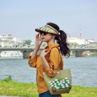 Mũ cỏ bàng nửa đầu MARIES Visor