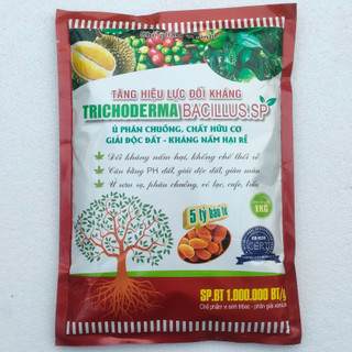 Chế phẩm hữu cơ Trichoderma Cánh Buồn Vàng gói 1kg chứa 5 tỷ bào tử