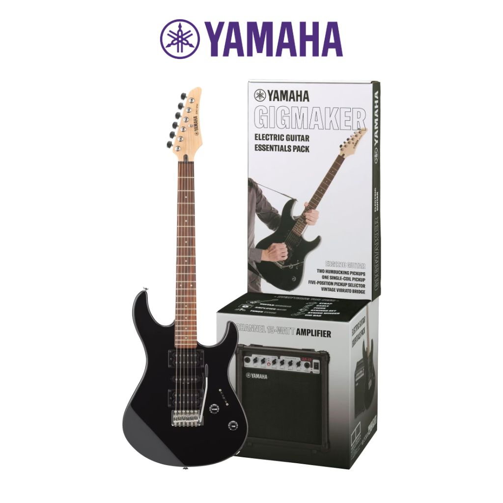 Combo Đàn Guitar điện và Loa Guitar điện - Yamaha ERG121GPII - Electric Guitar ERG121C &amp; Portable Guitar Amplifier GA15