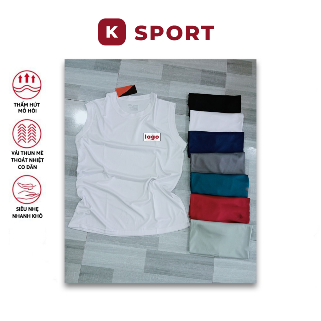 Áo ba lỗ thể thao nam tập gym , áo 3 lỗ big size thun lạnh