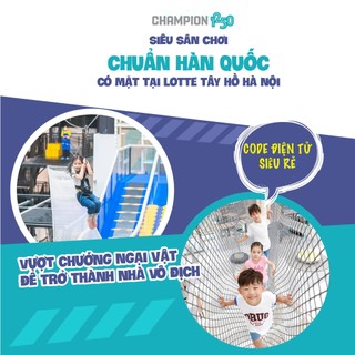 Hà Nội [E- Voucher] Playtime Champion 1250 Lotte Tây Hồ 1 Vé Vui chơi - Không phụ thu