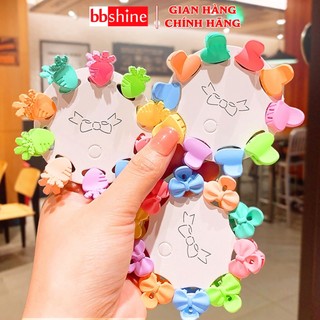 Kẹp tóc mái phong cách Hàn Quốc nhiều màu sắc và họa tiết đáng yêu cho bé (Set 10 kẹp) BBShine – P153