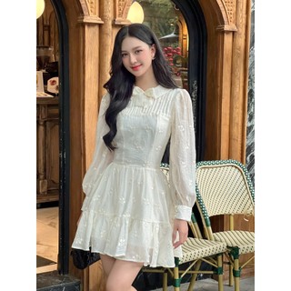 Váy tiểu thư tơ hoa nhí BAMBI DRESS - COQUI