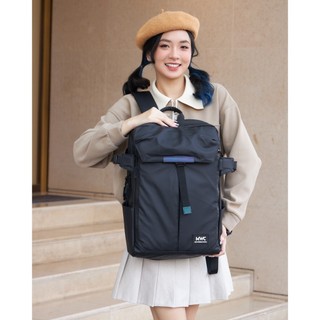 Balô mwc 1214 - balo unisex chất liệu da mềm phối khoá nhiều ngăn tiện lợi