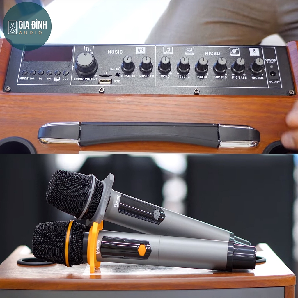 Loa kéo mini Arirang MKS2, Bass 30, Công suất PMPO 320W - Chính Hãng