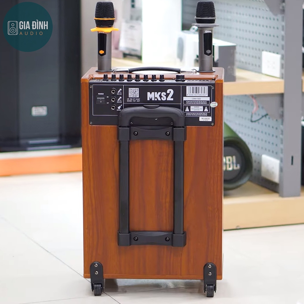 Loa kéo mini Arirang MKS2, Bass 30, Công suất PMPO 320W - Chính Hãng