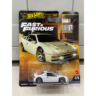 Xe mô hình đồ chơi bánh cao su hotwheels 1:64 premium - fast & furious - ford rs200