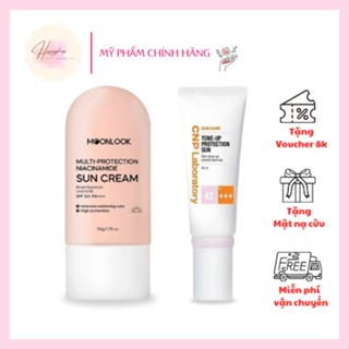 ( Chính Hãng) Kem Chống Nắng Hàn Quốc Moonlook SPF 50+ PA+++ giúp chống nắng cấp ẩm, kiềm dầu, dưỡng trắng và nâng tone