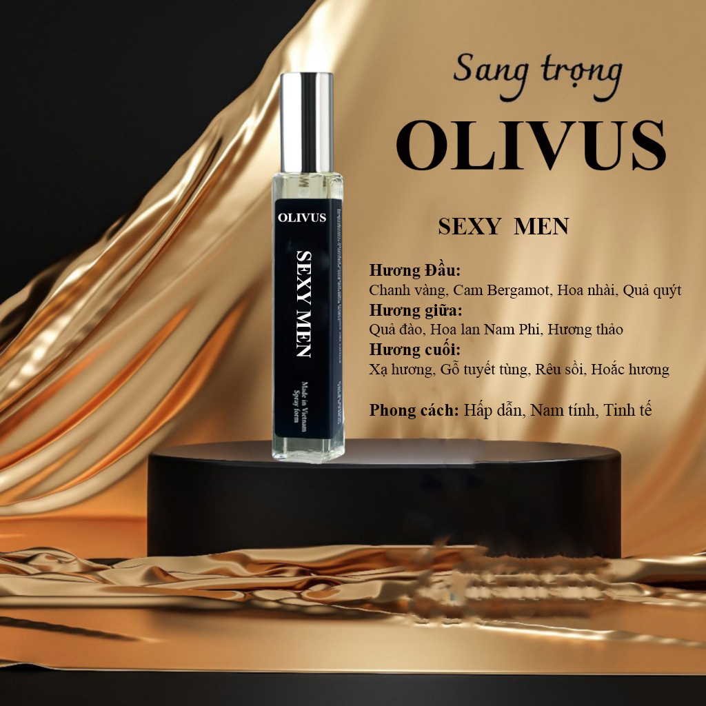 Nước hoa Nam OLIVUS Bad Boy, Good Boy, Sauvage Men 10ML cao cấp lịch lãm, sang trọng, nam tính, Lãng tử, Phong Trần