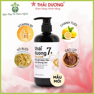 [Sale cực sốc] Dầu gội  dược liệu Thái Dương 7 plus 250ml/480ml, chống rụng tóc, ngăn ngừa gàu _ Sao Thái Dương