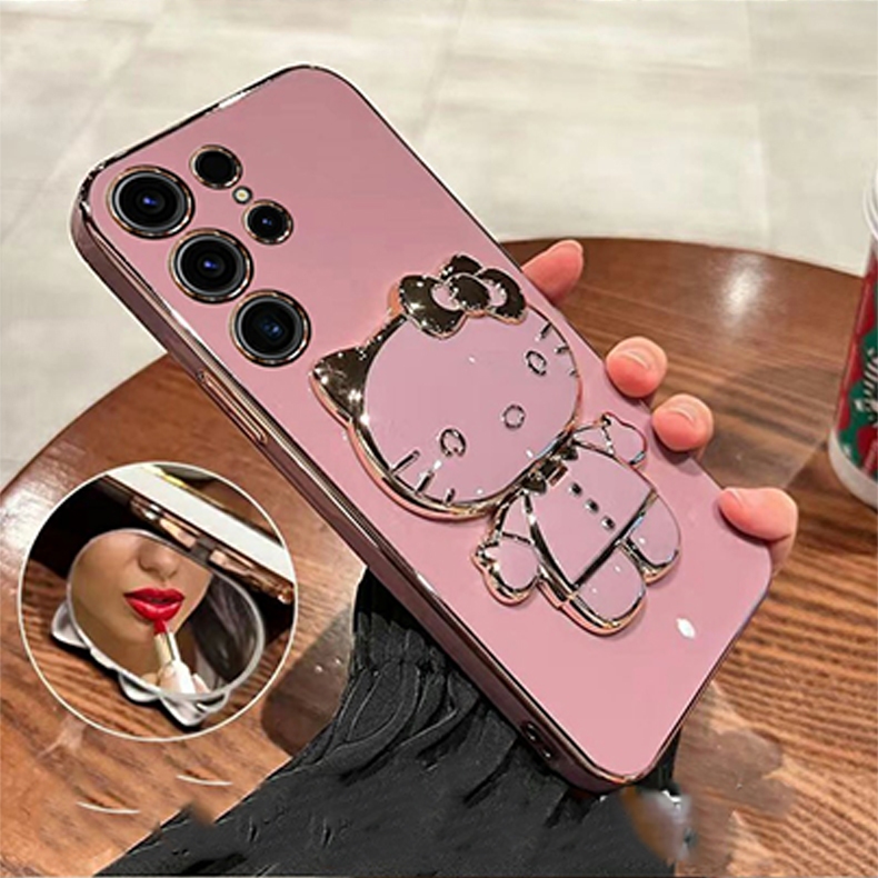 Ốp lưng Samsung S24 S24 FE S24 plus S24 Ultra S23 Fe ốp điện thoại giá đỡ Kitty S24Ultra S24FE