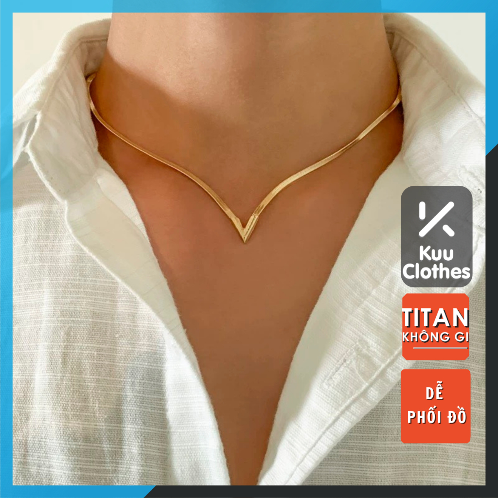 Vòng cổ nam dây chuyền unisex hình trái tim thời trang Hàn Quốc phong cách basic titan cao cấp - Vòng cổ Heart