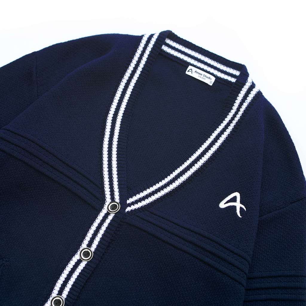 Áo Len Cardigan Local Brand Amee Studio/ Logo Thêu