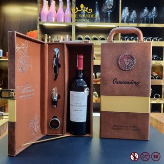  Hộp quà tặng kèm Rượu vang Pháp Château Rousset Caillau Bordeaux 2020  Chateau Comte Segur Bordeaux - Wine Wander 