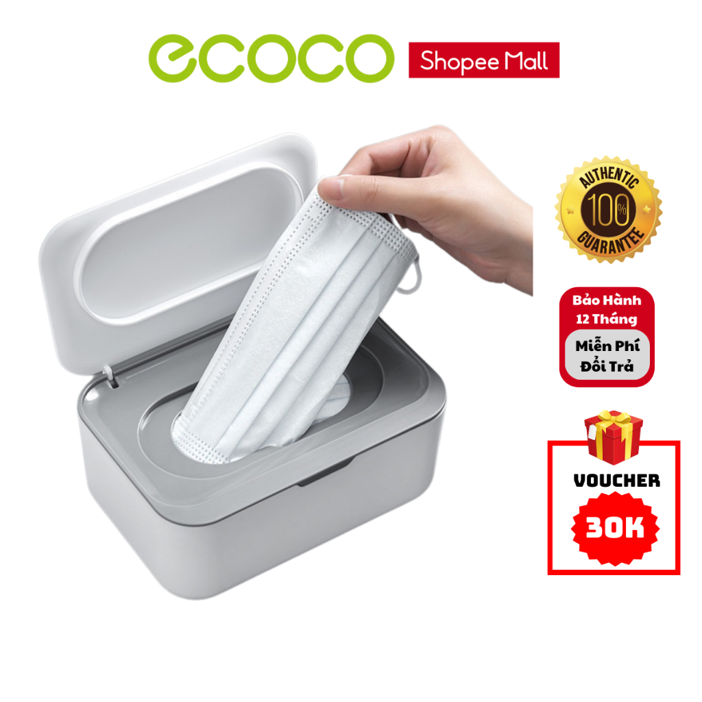 Hộp Đựng Khăn Giấy Ướt Khẩu Trang Kioto, Chất Liệu Nhựa PP An Toàn Cho Sức Khoẻ, Sức Chứa Lớn Có Nắp Đậy,