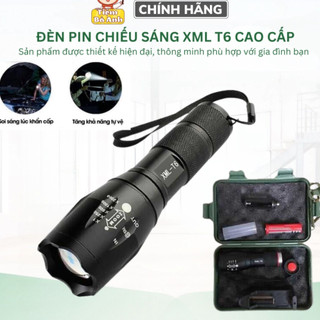 Đèn pin mini cầm tay siêu sáng XML-T6 cao cấp bh 12t