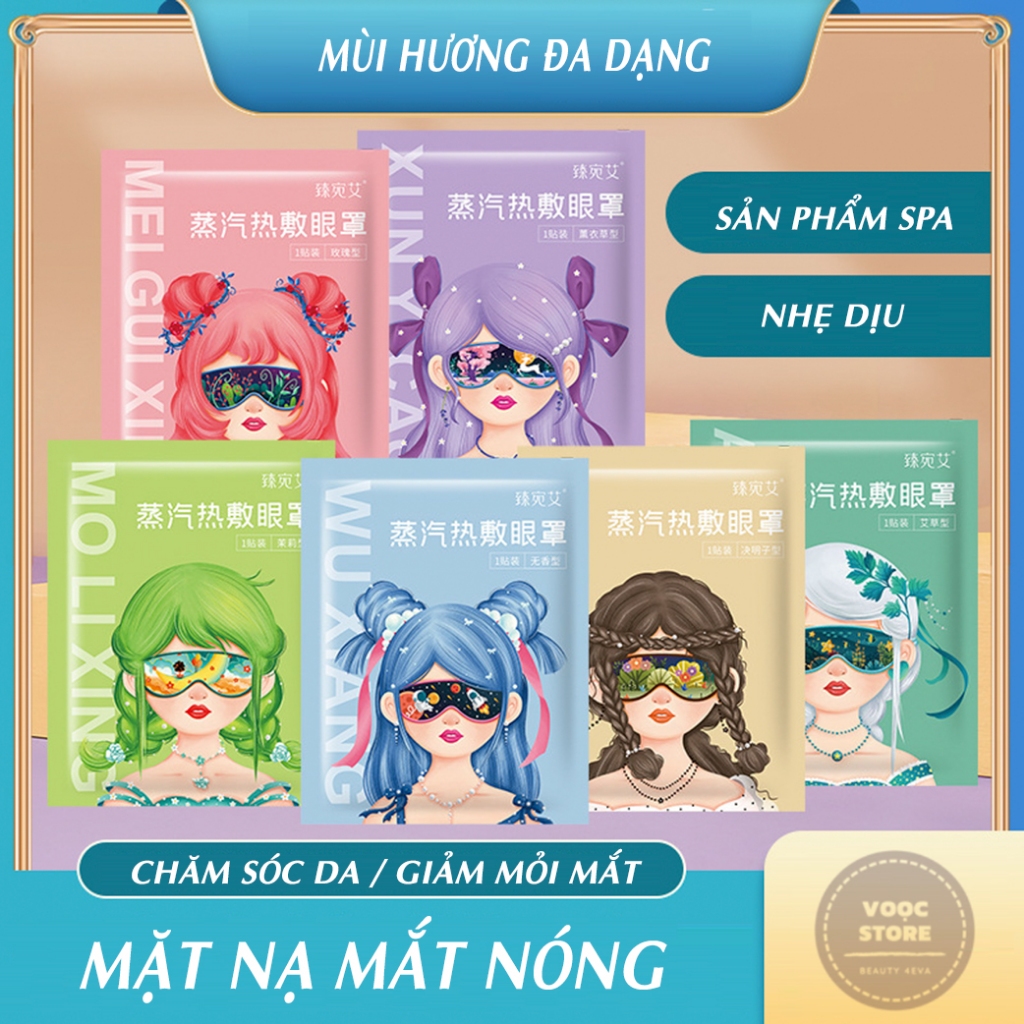 Combo 70 Mặt Nạ Mắt Nóng Thư Giãn Combo Mix Nhiều Mẫu