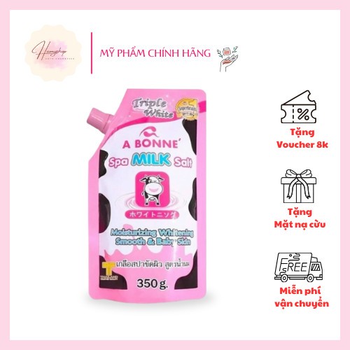 Muối Tắm Sữa Bò Tẩy Tế Bào Chết A Bonne Spa Milk Salt Thái Lan 350gr Chính Hãng hamyshop