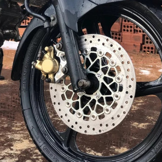 📌 combo dĩa swit 4 lỗ 267mm , kèm pas cnc gắn trước ex150 đi heo zin xe ⭐