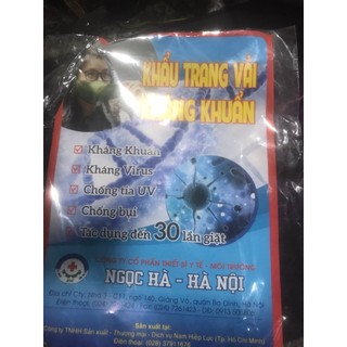 Khẩu trang vải nano kháng khuẩn sét