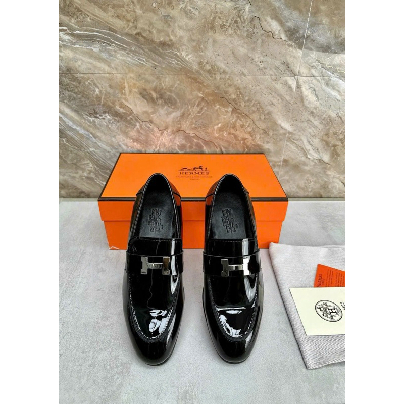 Giày tây lười thương hiệu Hermes nhập khẩu full box