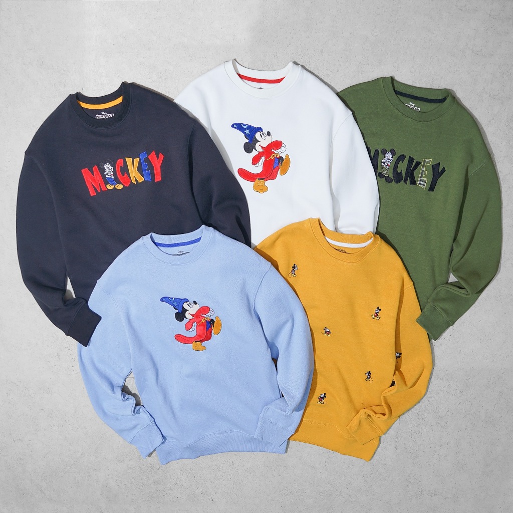 Sweater Mickey Nỉ Bông Siêu Dày Form Rộng Unisex Hình Thêu - 752