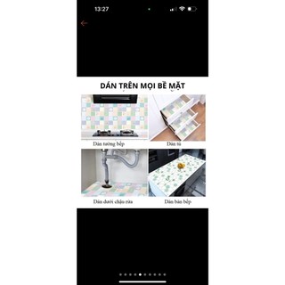 Giấy dán tường bếp chống dầu mỡ miếng decal dán bếp ( loại thường )