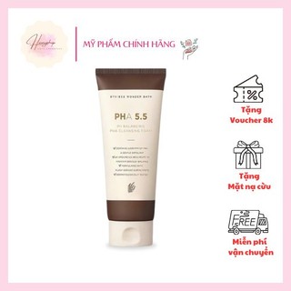 Ữa rửa mặt thuần chay wonder bath pha 5.5 tạo bọt dịu nhẹ, sữa rửa mặt cho da nhạy cảm wonder bath 130ml