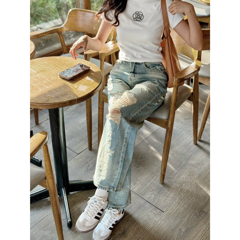 Áo Thun Body - 2212 - Đính Hoa Đá