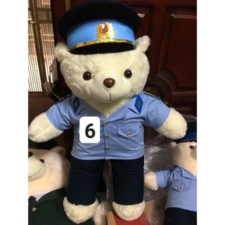 Gấu bông bộ đội dễ thương