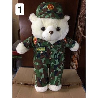 Gấu bông bộ đội dễ thương